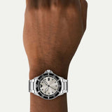 Emporio Armani World Explorer Silver Dial Silver Steel Strap Watch for Men - AR11683 Buy Now By Emporio Armani