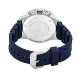 Emporio Armani World Explorer Chronograph Blue Dial Blue Silicone Strap Watch for Men - AR11696 Buy Now By Emporio Armani