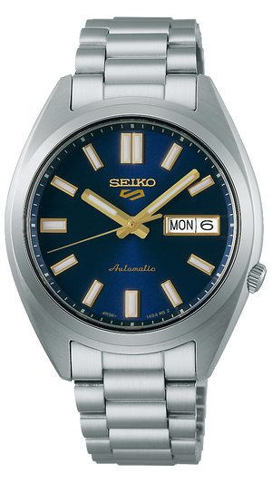 Seiko 5 Sports Automatic Blue Dial Silver Steel Strap Watch for Men - SRPL55K1 Authentic Buy Shop Now