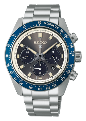 Seiko Prospex Speedtimer Solar Chronograph Grey Dial Silver Steel Strap Watch for Men - SSC939 Buy Now By Seiko