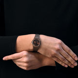 D1 Milano Ultra Thin Brown Dial Brown Steel Strap Watch for Women - D1-UTBL38 Authentic Buy Shop Now