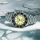 Emporio Armani Sea Explorer Yellow Dial Silver Steel Strap Watch for Men - AR60083 Buy Now By Emporio Armani
