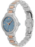 Emporio Armani Three Hand Blue Dial Two Tone Steel Strap Watch for Women - AR11597 Buy Now By Emporio Armani