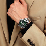 Maserati Competizione Green Dial Silver Steel Strap Watch for Men - R8853100038 Authentic Buy Shop Now