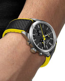 Tissot PR 100 Tour De France Chronograph Black Dial Silver Steel Strap Watch for Men - T150.417.11.051.00 Authentic Buy Shop Now