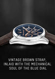 Maserati Attraction Limited Edition Chronograph Blue Dial Brown Leather Strap Watch for Men - R8851151003 Authentic Buy Shop Now