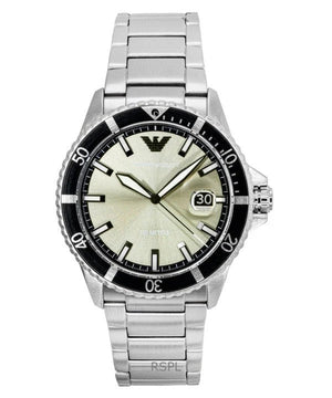 Emporio Armani World Explorer Silver Dial Silver Steel Strap Watch for Men - AR11683 Buy Now By Emporio Armani