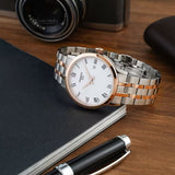 Tissot T Classic Dream Quartz White Dial Two Tone Steel Strap Watch for Men - T129.410.22.013.00 Authentic Buy Shop Now