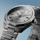 Tissot PRC 100 Solar Quartz Silver Dial Silver Steel Strap Watch for Men - T151.422.11.031.00 Authentic Buy Shop Now