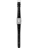 Emporio Armani Two Hand Crystals Silver Dial Black Leather Strap Watch for Women - AR11623 Buy Now By Emporio Armani