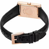 Emporio Armani Genni Silver Dial Black Leather Strap Watch for Women - AR11624 Buy Now By Emporio Armani