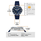 Emporio Armani World Explorer Chronograph Blue Dial Blue Nylon Strap Watch for Men - AR11588 Buy Now By Emporio Armani