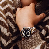 Emporio Armani Sea Explorer Black Dial Two Tone Steel Strap Watch for Men - AR60089 Buy Now By Emporio Armani