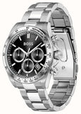 Hugo Boss Hero 2.0 Chronograph Black Dial Silver Steel Strap Watch for Men - 1514267 Authentic Buy Shop Now