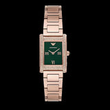 Emporio Armani Genni Green Dial Rose Gold Steel Strap Watch for Women - AR11641 Buy Now By Emporio Armani