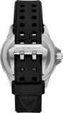 Emporio Armani Sea Explorer Black Dial Black Silicone Strap Watch for Men - AR60086 Buy Now By Emporio Armani