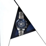 Maserati SFIDA Chronograph Blue Dial Silver Steel Strap Watch for Men - R8873640025 Authentic Buy Shop Now