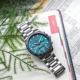 Hugo Boss Strike Chronograph Green Dial Silver Steel Strap Watch for Men - 1514241 Buy Now By Hugo Boss