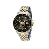 Maserati SFIDA Black Dial Two Tone Steel Strap Watch for Men - R8853140009 Authentic Buy Shop Now