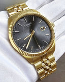 Tissot Ballade Quartz Black Dial Gold Steel Strap Watch for Men - T156.410.33.051.00 Authentic Buy Shop Now