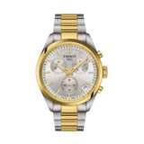 Tissot PR 100 Chronograph Silver Dial Two Tone Steel Strap Watch for Men - T150.417.22.031.00 Authentic Buy Shop Now