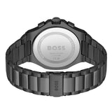 Hugo Boss Strike Chronograph Blue Dial Black Steel Strap Watch for Men - 1514242 Buy Now By Hugo Boss