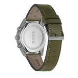 Hugo Boss Skytraveller Chronograph Black Dial Green Leather Strap Watch for Men - 1514148 Buy Now By Hugo Boss