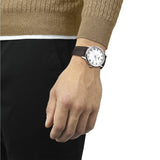 Tissot T Classic Dream Quartz White Dial Brown Leather Strap Watch for Men - T129.410.16.013.00 Authentic Buy Shop Now