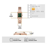 Emporio Armani Genni Green Dial Rose Gold Steel Strap Watch for Women - AR11641 Buy Now By Emporio Armani