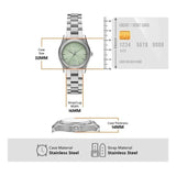 Emporio Armani Federica Mint Green Dial Silver Steel Strap Watch for Women - AR11656 Buy Now By Emporio Armani