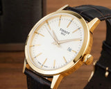 Tissot Classic Dream Ivory Dial Brown Leather Strap Watch for Men - T129.410.36.261.00 Authentic Buy Shop Now