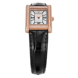 Emporio Armani Genni Silver Dial Black Leather Strap Watch for Women - AR11624 Buy Now By Emporio Armani