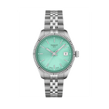 Tissot Ballade Quartz Green Dial Silver Steel Strap Watch for Women - T156.210.11.091.00 Authentic Buy Shop Now