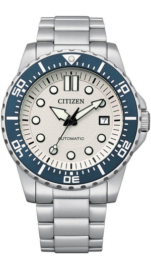 Citizen Mechanical Automatic White Dial Silver Steel Strap Watch for Men - NJ0171-81A Buy Now By Citizen