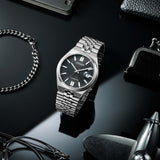 Citizen Tsuyosa 60 Automatic Black Dial Silver Steel Strap Watch for Men - NK0020-55E Authentic Buy Shop Now
