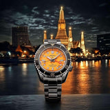 Seiko Prospex The Night of Siam Limited Edition Yellow Dial Silver Steel Strap Watch for Men - SPB487J1 Authentic Buy Shop Now
