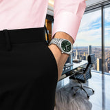 Tissot Ballade Quartz Green Dial Silver Steel Strap Watch for Men - T156.410.11.091.00 Authentic Buy Shop Now