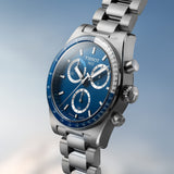 Tissot PR516 Chronograph Blue Dial Silver Steel Strap Watch for Men - T149.417.11.041.00 Authentic Buy Shop Now