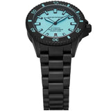 Emporio Armani Sea Explorer Turquoise Blue Dial Black Steel Strap Watch for Men - AR60084 Buy Now By Emporio Armani