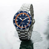 Emporio Armani Sea Explorer Blue Dial Silver Steel Strap Watch for Men - AR60090 Buy Now By Emporio Armani