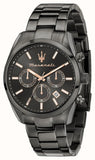 Maserati Attrazione Chronograph Black Dial Black Steel Strap Watch for Men - R8853151001 Authentic Buy Shop Now