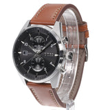 Hugo Boss Skytraveller Chronograph Black Dial Blue Leather Strap Watch for Men - 1514161 Buy Now By Hugo Boss