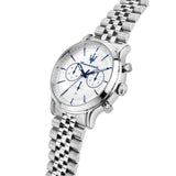Maserati Epoca Chronograph White Dial Silver Steel Strap Watch for Men - R8873618034 Authentic Buy Shop Now