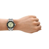 Emporio Armani Sea Explorer Yellow Dial Silver Steel Strap Watch for Men - AR60083 Buy Now By Emporio Armani
