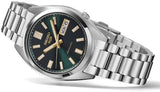 Seiko 5 Sports Automatic Green Dial Silver Steel Strap Watch for Men - SRPL57K1 Authentic Buy Shop Now