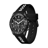 Hugo Boss Strike Chronograph Black Dial Black Rubber Strap Watch for Men - 1514289 Authentic Buy Shop Now