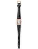 Emporio Armani Genni Silver Dial Black Leather Strap Watch for Women - AR11624 Buy Now By Emporio Armani