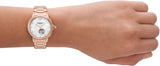 Emporio Armani Mia Meccanico Mother of Pearl Dial Rose Gold Steel Strap Watch for Women - AR60072 Buy Now By Emporio Armani