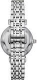 Emporio Armani Gianni T-Bar Pink Dial Silver Steel Strap Watch for Women - AR11686 Buy Now By Emporio Armani