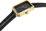 Tissot SRV Black Mother of Pearl Dial Black Leather Strap Watch for Women - T160.110.36.126.00 Authentic Buy Shop Now